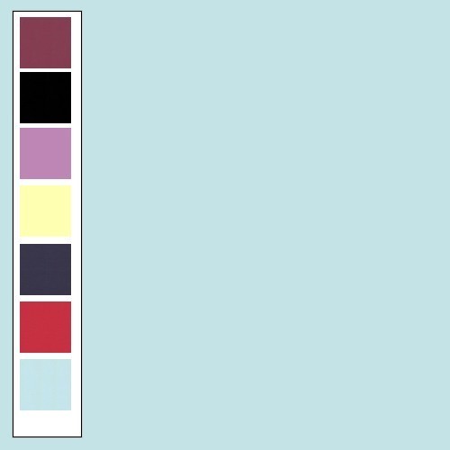 Linnenkarton Vierkant Baby blauw