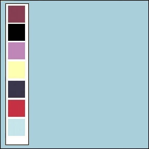 Linnenkarton Vierkant Zacht blauw