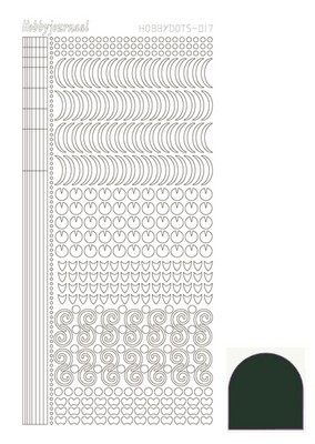 Hobbydots serie 17 - mirror Xmas Green
