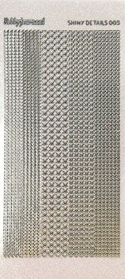 Shiny Details - Hearts - Zilver