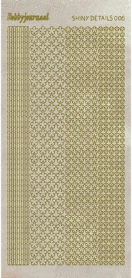 Shiny Details - Flowers - Goud
