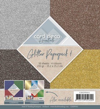 Card Deco Essentials - Glitter Paperpack 1