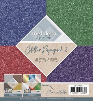 Card Deco Essentials - Glitter Paperpack 2