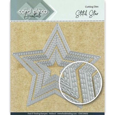 Card Deco Essentials - Snijmal Stitch - Star