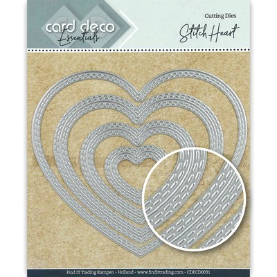 Card Deco Essentials - Snijmal Stitch - Heart.
