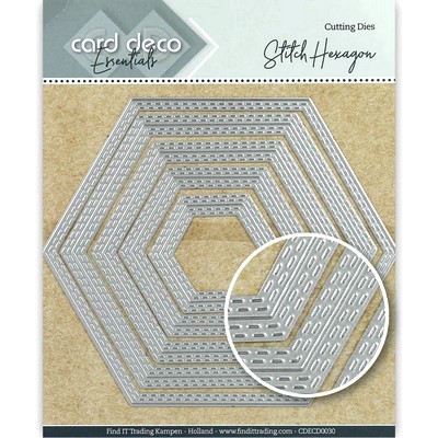 Card Deco Essentials - Snijmal Stitch - 6 Hoekig