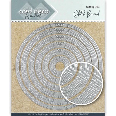 Card Deco Essentials - Snijmal Stitch - Rond