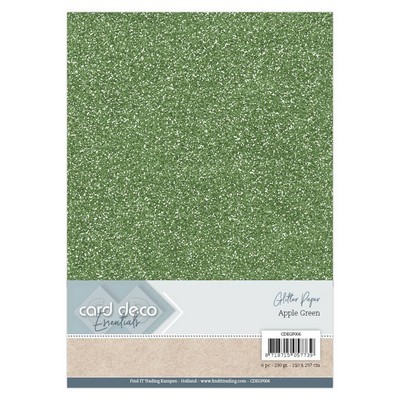 Card Deco Essentials - Glitter karton Kleur:  Apple Green