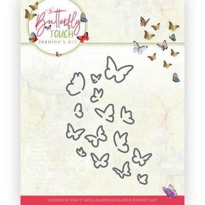 Dies - Jeanine's Art - Butterfly Touch - Zwerm Vlinders