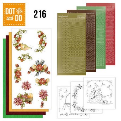 Dot and Do 216 - Precious Marieke - Flowers and Fruits - Flowers and Strawberries.