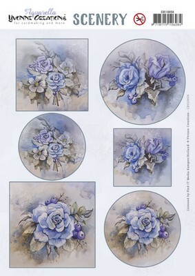 Scenery - Yvonne Creations - Aquarella - Winter Rose