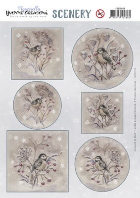 Scenery - Yvonne Creations - Aquarella - Winter Birds