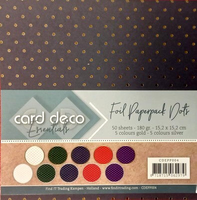 Card Deco Essentials  - Foil Paperpack Dots