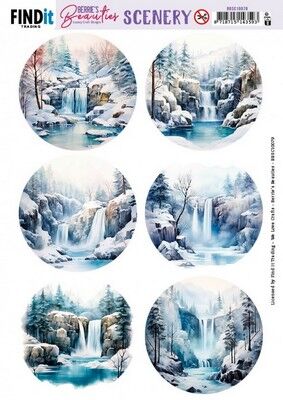 Scenery Push-Out - BB - Waterfall - Rond.