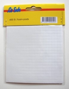3D Foam pads - 10x10cm - 400 pads - 1,0 mm